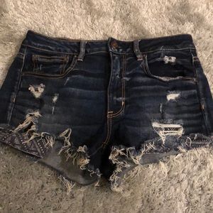 Hi-Rise jean shorts